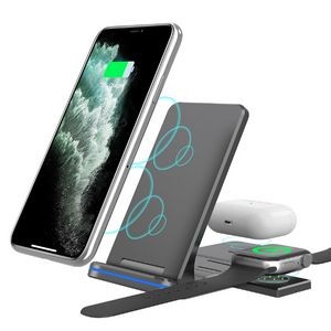 G-Z6F Foldable 15W Fast 3 in 1 Wireless Charger