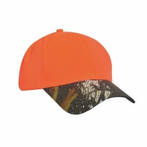 Brushed Cotton Cap with Mossy Oak Break-Up Camouflage Bill