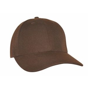Constructed Poly-Serge 6-Panel Cap
