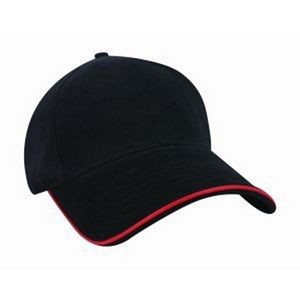 Nu-Fit Constructed Ultra-Light Brushed Cotton Spandex Fitted Cap w/Visor Trim