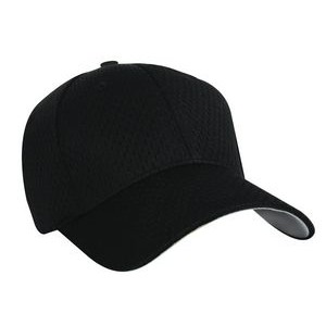 Nu-Fit® Constructed Pique Mesh Spandex Fitted Cap