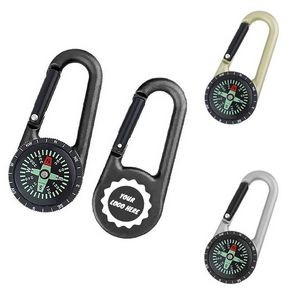 2-in-1 Carabiner Style Compass