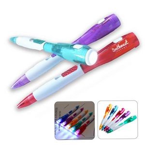3-In-1 LED Ballpoint Pen w/ Counterfeit Detector