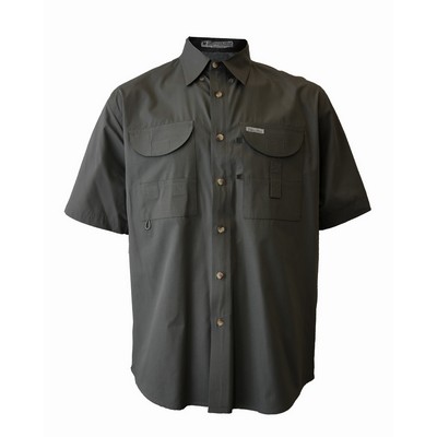 Tiger Hill Men's 100% Polyester Short Sleeve Shirt