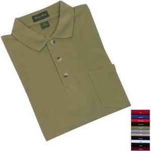 Tiger Hill 100% Cotton Pique Pocket Polo Shirt