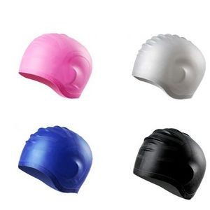Silicone Swim Caps with 3D Ear Protection
