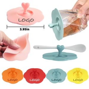 Heart Silicone Leakproof Coffee Mug Suction Lid