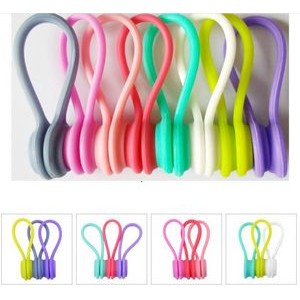 Silicone Magnetic Cord Winders Cable Ties