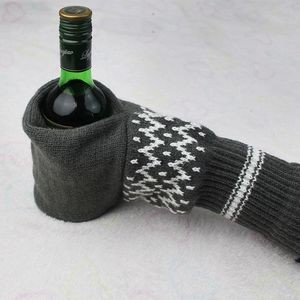 High Quality Knit Stitched Drink Mitt Holder for White Elephant Gag Gift