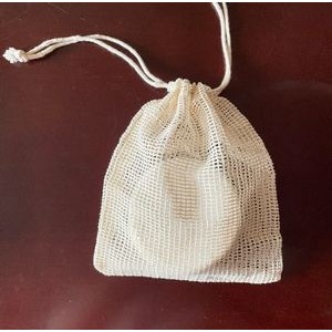Cotton Mesh Bags with Drawstring
