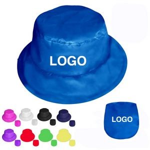Polyester Foldable Bucket Hat With Pouch
