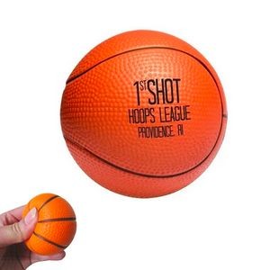 Basketball Shaped Foam Stress Reliever Ball