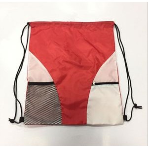 Two-Tone Drawstring Backpack