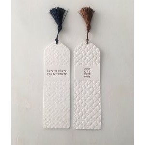 Custom Letterpress Bookmark with Tassel