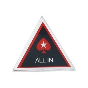 Acrylic Triangle All in Button Chip