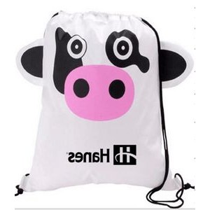 Customized Cow Drawstring Bag