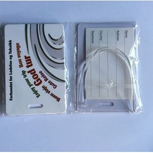Full Color PVC Luggage Tag With A Card Insert