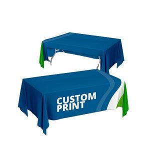 8' Polyester Stretch Table Cover (3 sided)