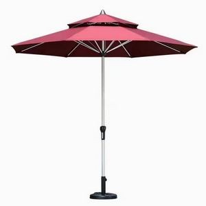 9' Outdoor Double Top UV Protected Umbrella