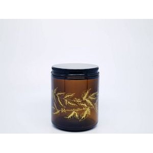 8 Oz. Amber Glass Jars with Screw Lids