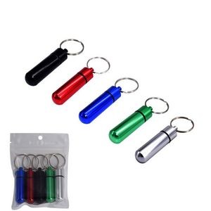 Waterproof Portable Mini Travel Pill Boxes Keychain
