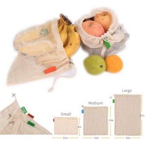 Eco-Friendly Fruit Mesh Bag Draw Pocket