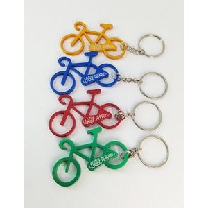 Bicycle Shaped Bottle Opener with Key Ring