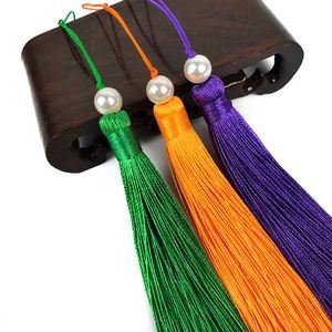 Handmade Soft Bookmark Tassels with Cord Loop for Keychain