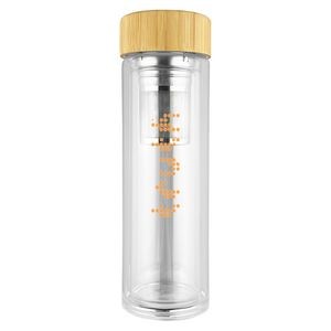 Glass Water Bottle With Tea Infuser