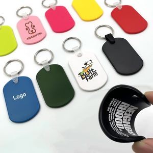 Soft Oval Squeezable Key Tags