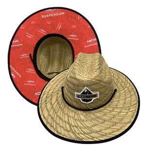 Under Brim Lifeguard-Style Hat w/Woven Patch