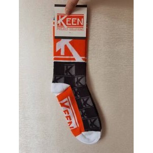 Custom Crew Socks with Custom Paper Card