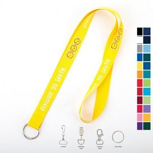 3/4" Dye Sublimated Polyester Lanyard with Split Ring