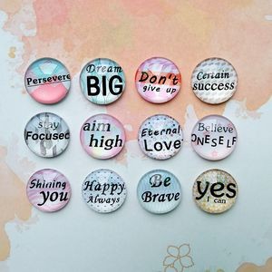 Round Funny Marbling Crystal Kitchen Magnets Decorations for Office White Boards