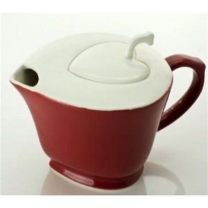 32 Oz. Inside Out Heart Teapot for Valentine's Day