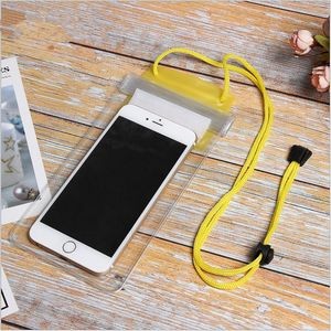 Transparent Waterproof Cell Phone Pouch with Neck Strap