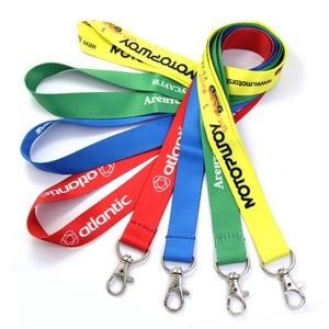 3/4" Dye Sublimated Polyester Lanyard with Lobster Claw