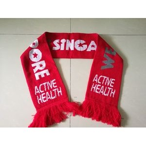Knitted Scarf with Fringe