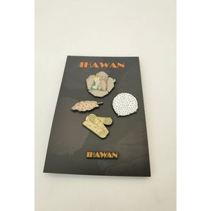 Custom Lapel Pins with Backer Card (Set of 5)