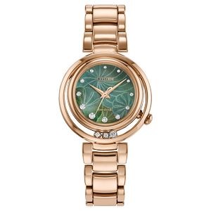 Citizen® L Arcly Collection Women's Rose Gold Watch w/Mother Of Pearl Dial