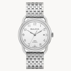 Joseph Bulova Collection Men's Silver Automatic Commodore Watch