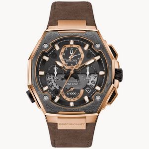 Bulova Series X SE Collection Men's Rose Gold Watch w/Leather Strap