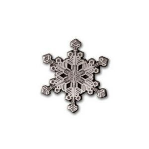 Pewter Snowflake Holiday Lapel Pin