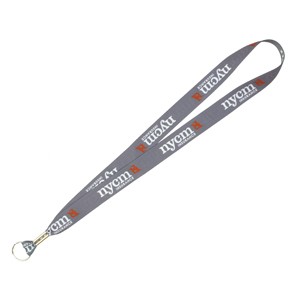 "MCGILL" 1" Textured Polyester Multi-Color Sublimation Lanyard