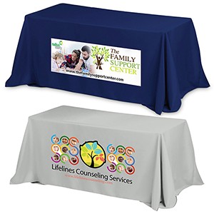 "Preakness 6" 3-Sided Economy Table Cover Throw (Full Color Imprint)