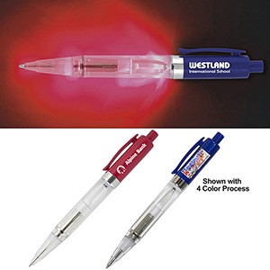 "Loma" Light Up Pen w/Red Color LED Light (Overseas)