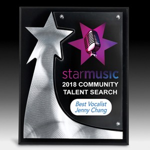 The Rising Star Plaque w/4-Color Process (8