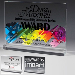 Laser Engraved Mini Billboard Acrylic Award (7