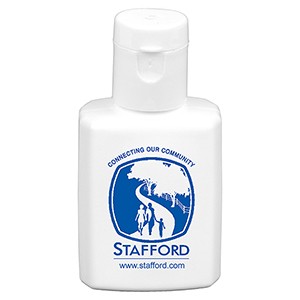 "SunFun" .5 oz Broad Spectrum SPF 30 Sunscreen Lotion In Solid White Flip-Top Squeeze Bottle