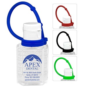 "SanPal Connect" 1.0 oz Compact Hand Sanitizer Antibacterial Gel in Flip-Top Squeeze Bottle
